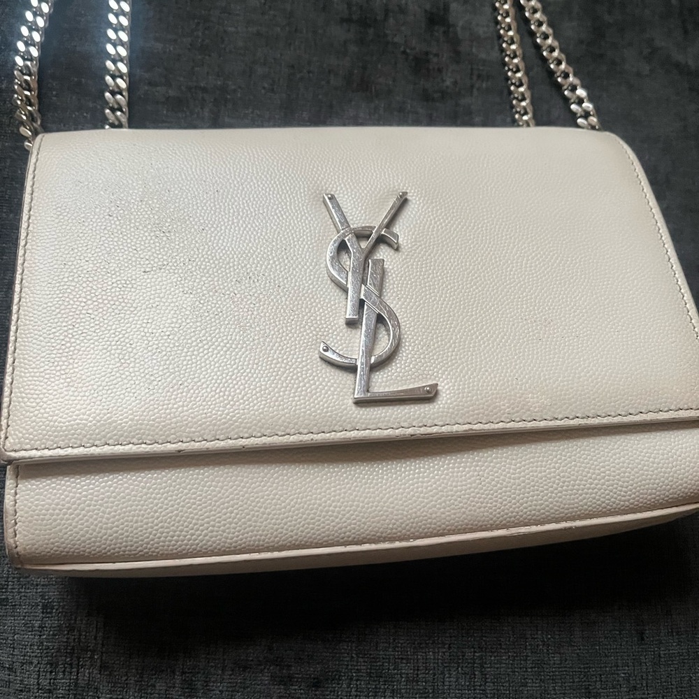 YSL Kate White Crossbody